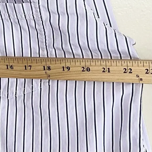 J Crew Garcon Classic Fit Shirt Plus Size 14 Top Striped Lavender Button Up - Picture 6 of 9